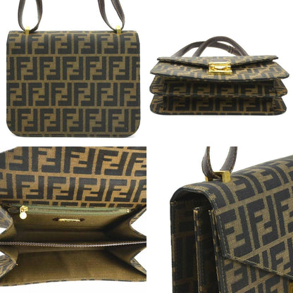 Fendi Brown Canvas Zucca