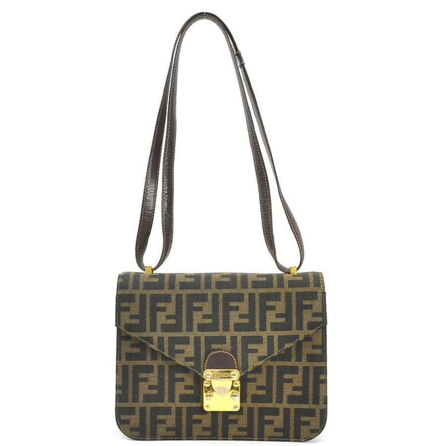 Fendi Brown Canvas Zucca