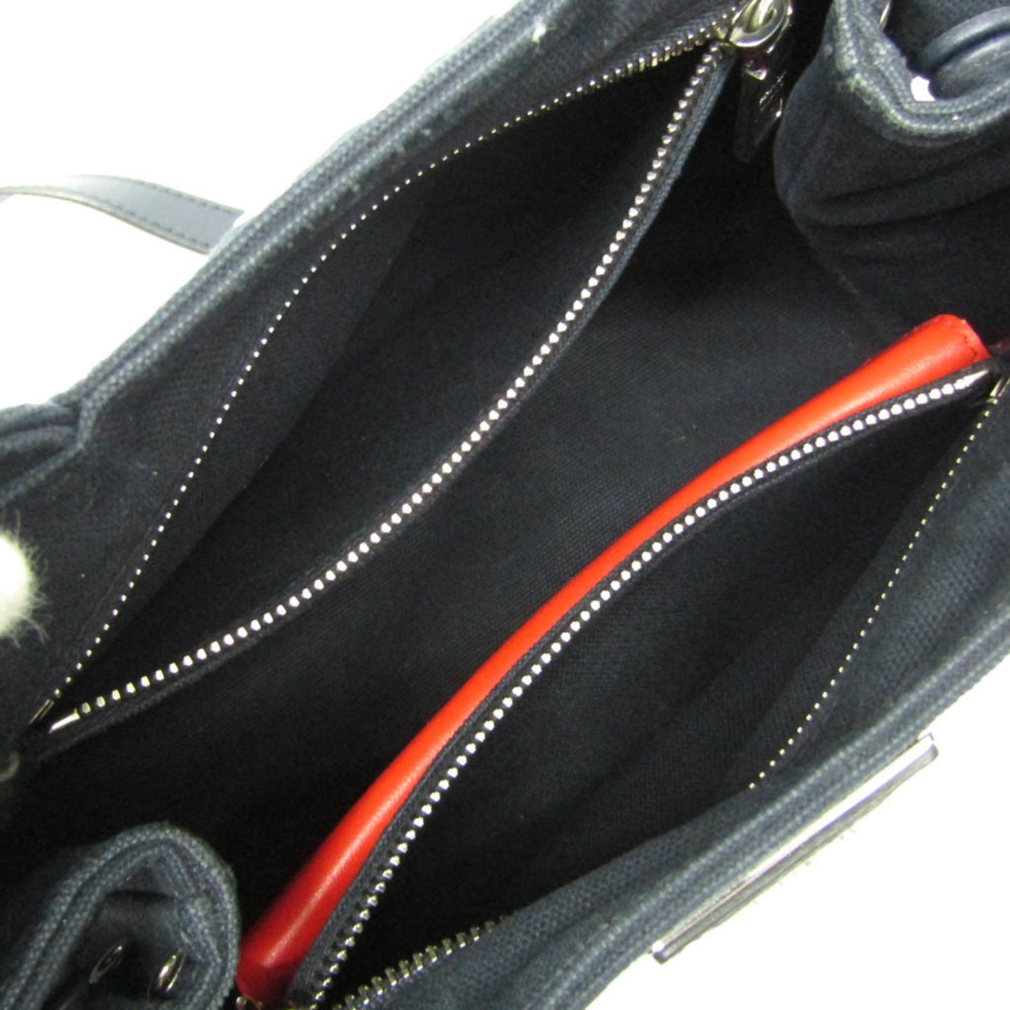 Prada Blue Leather Canapa