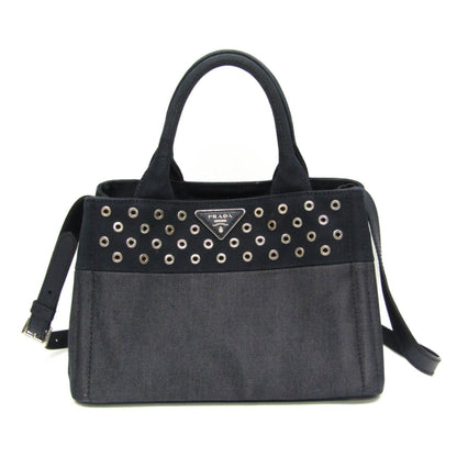 Prada Blue Leather Canapa
