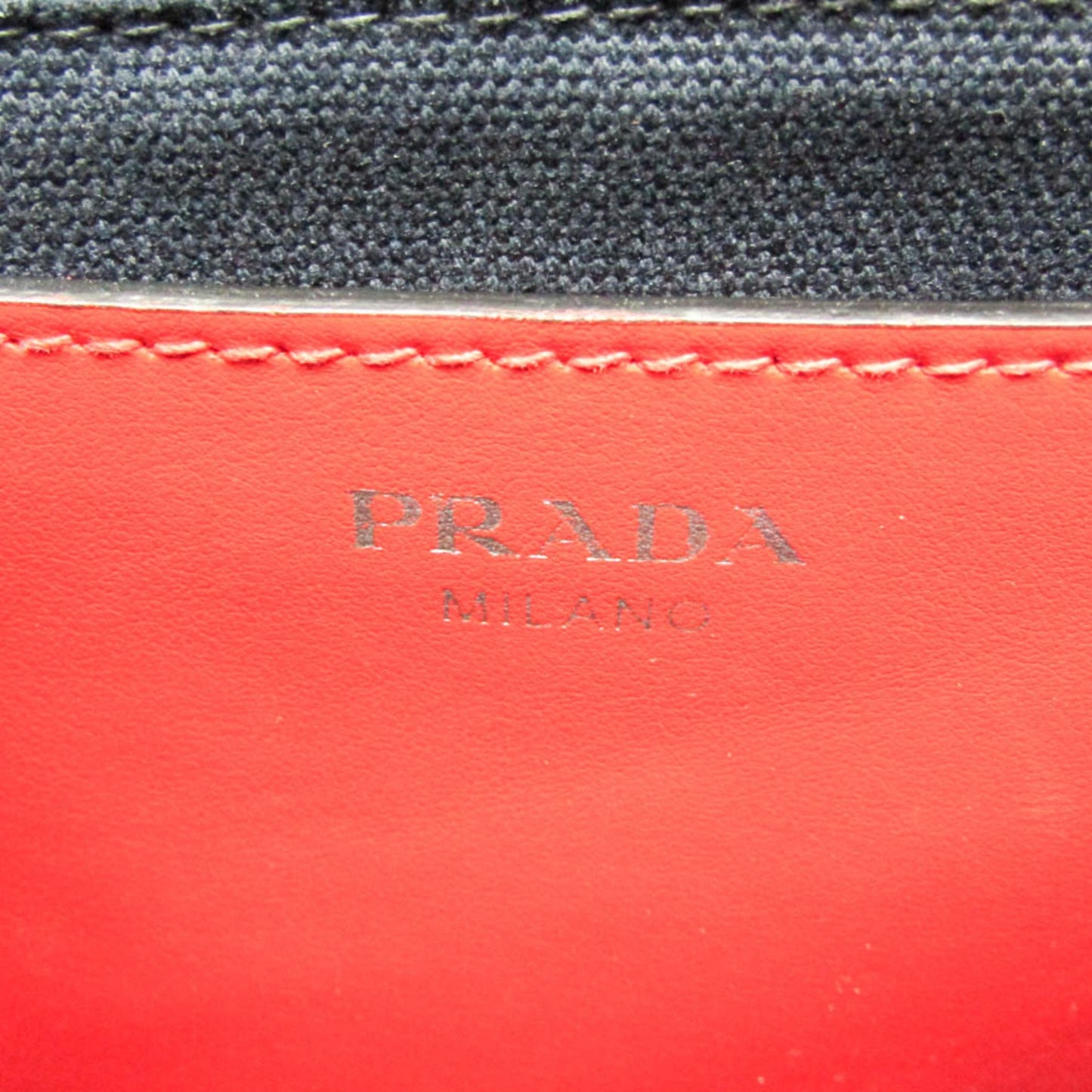 Prada Blue Leather Canapa