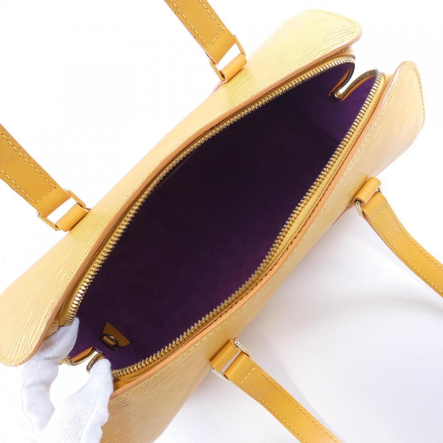 Louis Vuitton Yellow Leather Soufflot