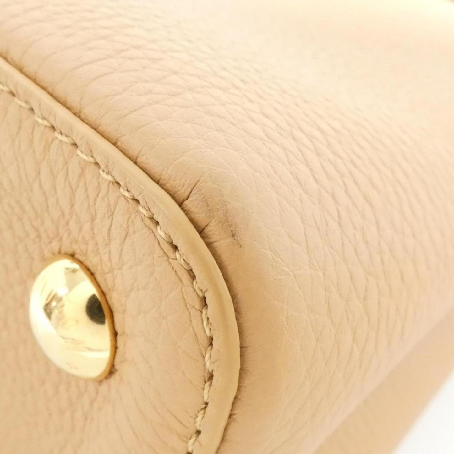 Louis Vuitton Brown Leather Capucines
