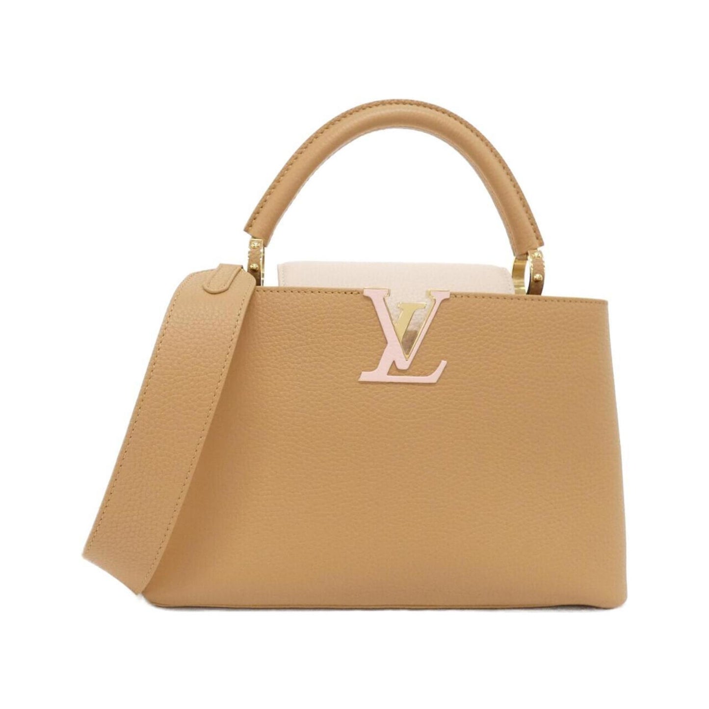 Louis Vuitton Brown Leather Capucines