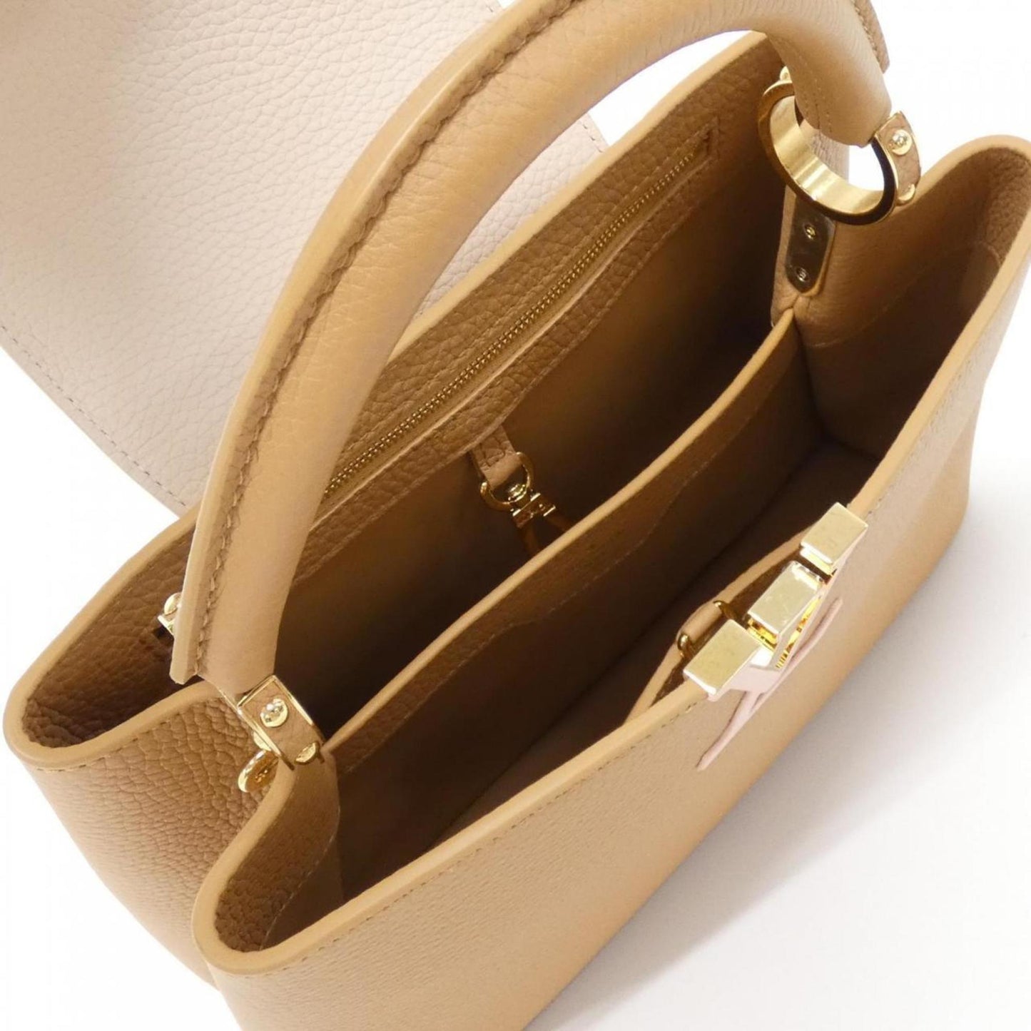 Louis Vuitton Brown Leather Capucines