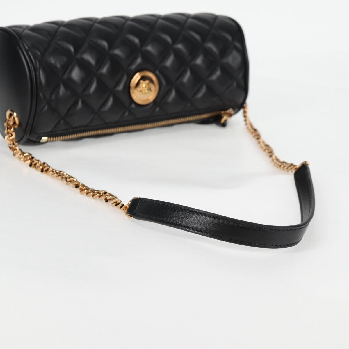 Versace Black Leather Medusa