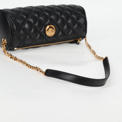 Versace Black Leather Medusa