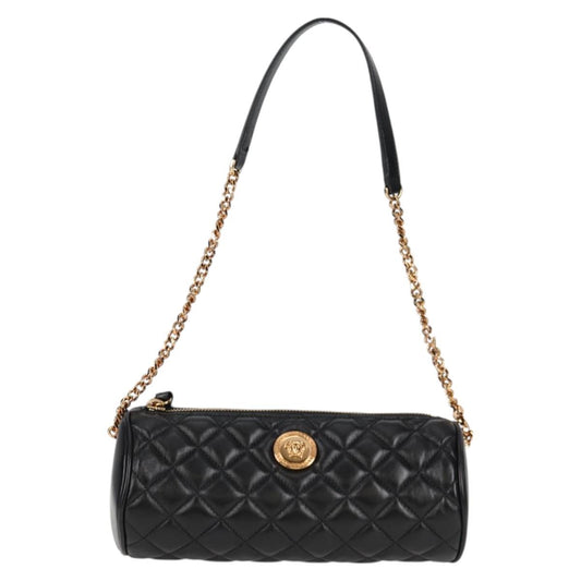 Versace Black Leather Medusa