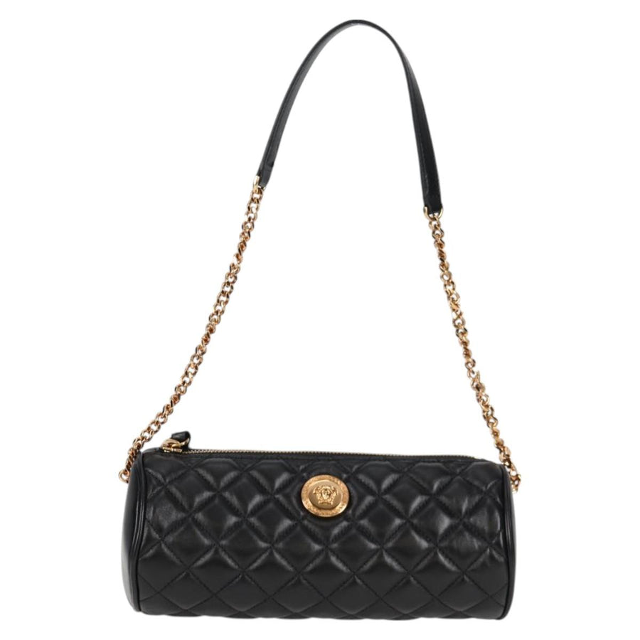 Versace Black Leather Medusa