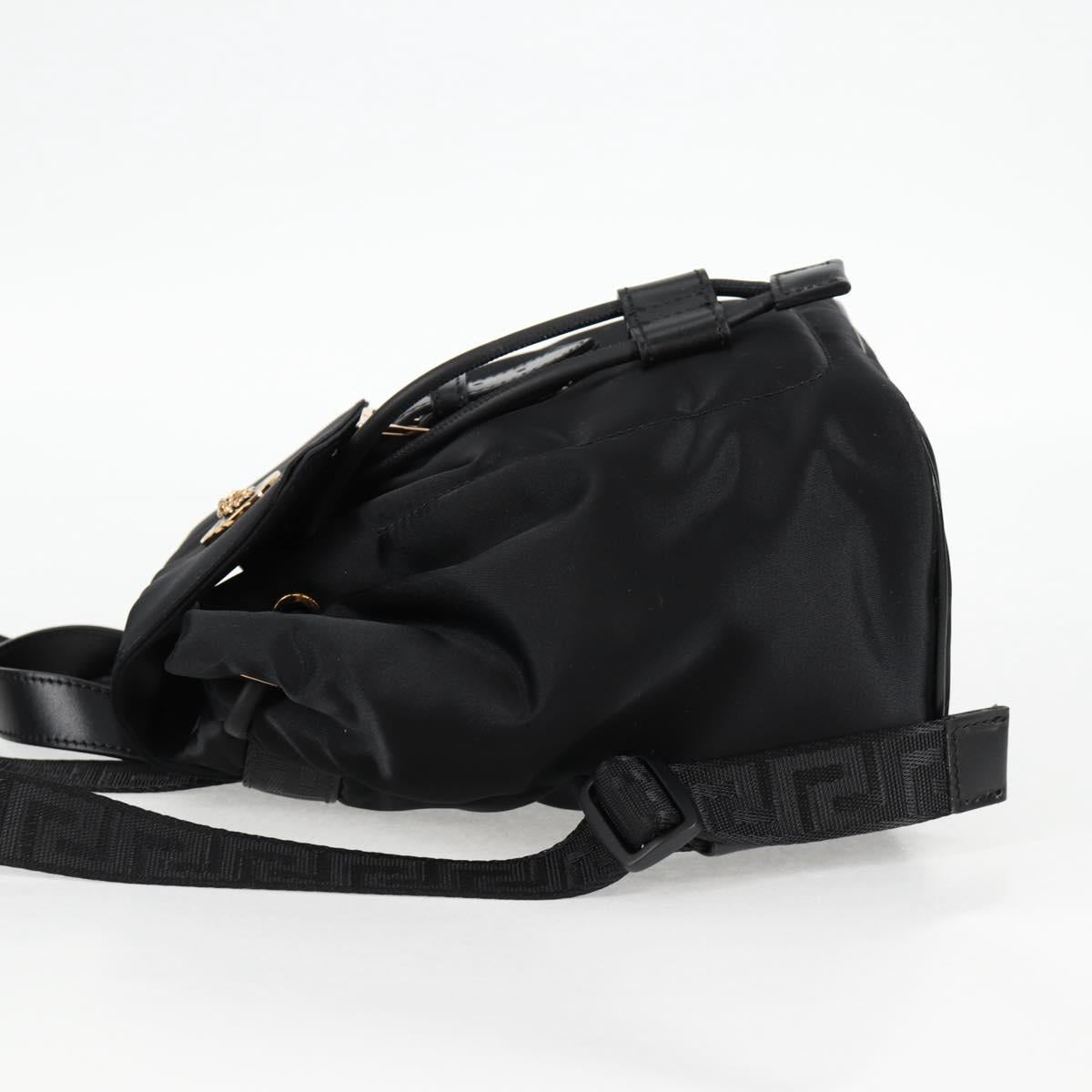 Versace Black Nylon Medusa