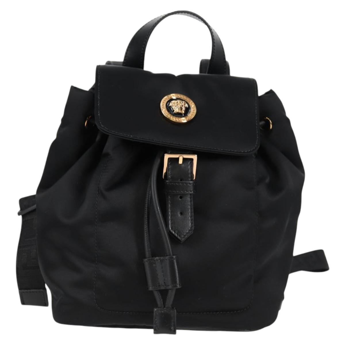 Versace Black Nylon Medusa