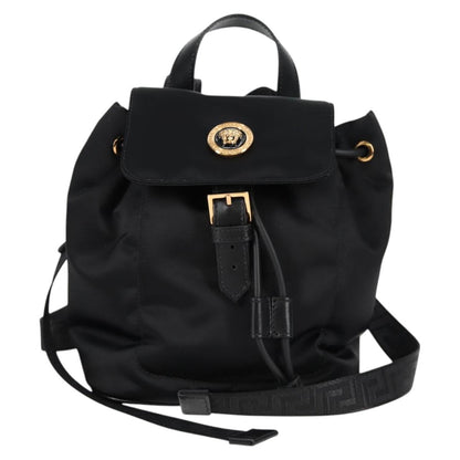 Versace Black Nylon Medusa