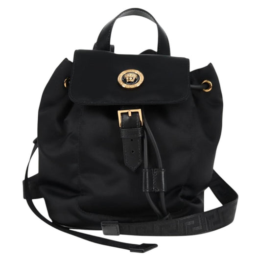 Versace Black Nylon Medusa