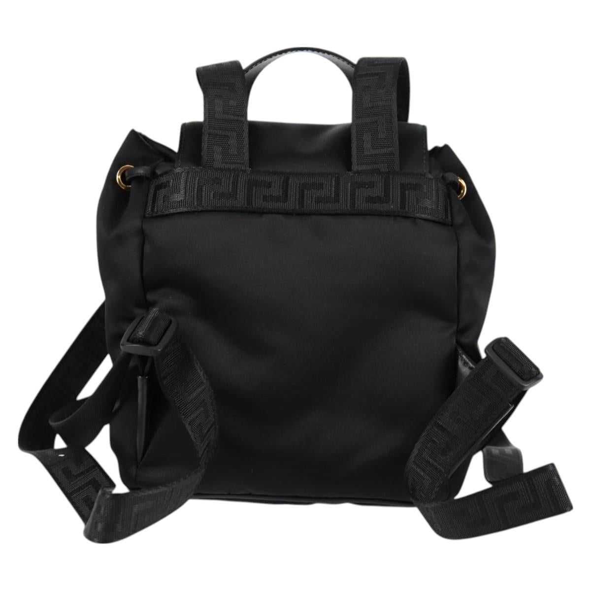 Versace Black Nylon Medusa
