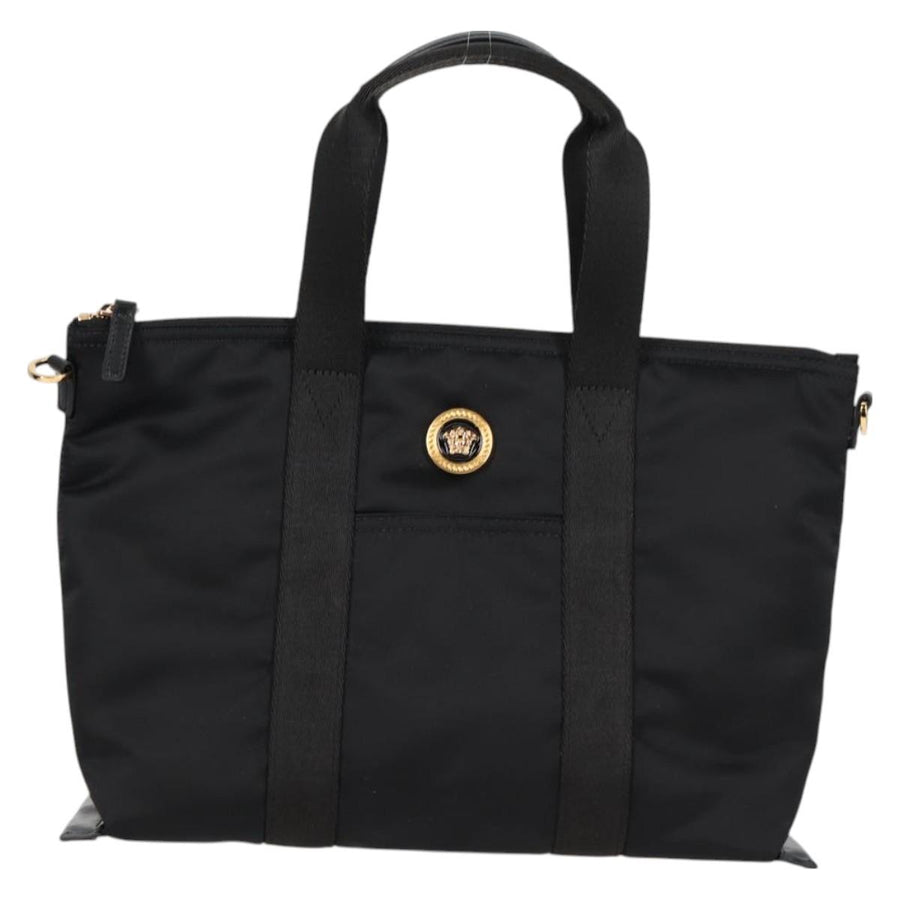 Versace Black Nylon Medusa