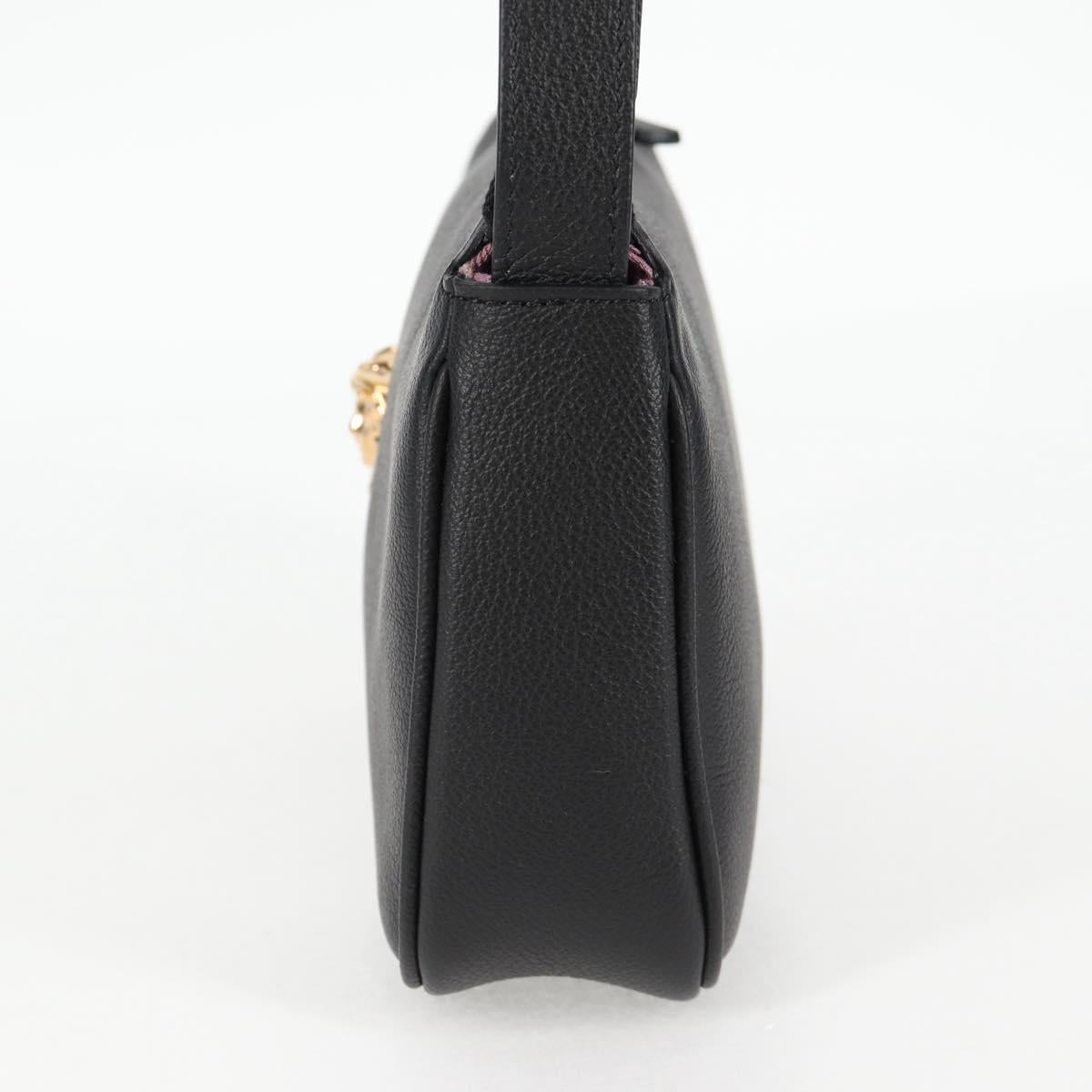 Versace Black Leather Medusa