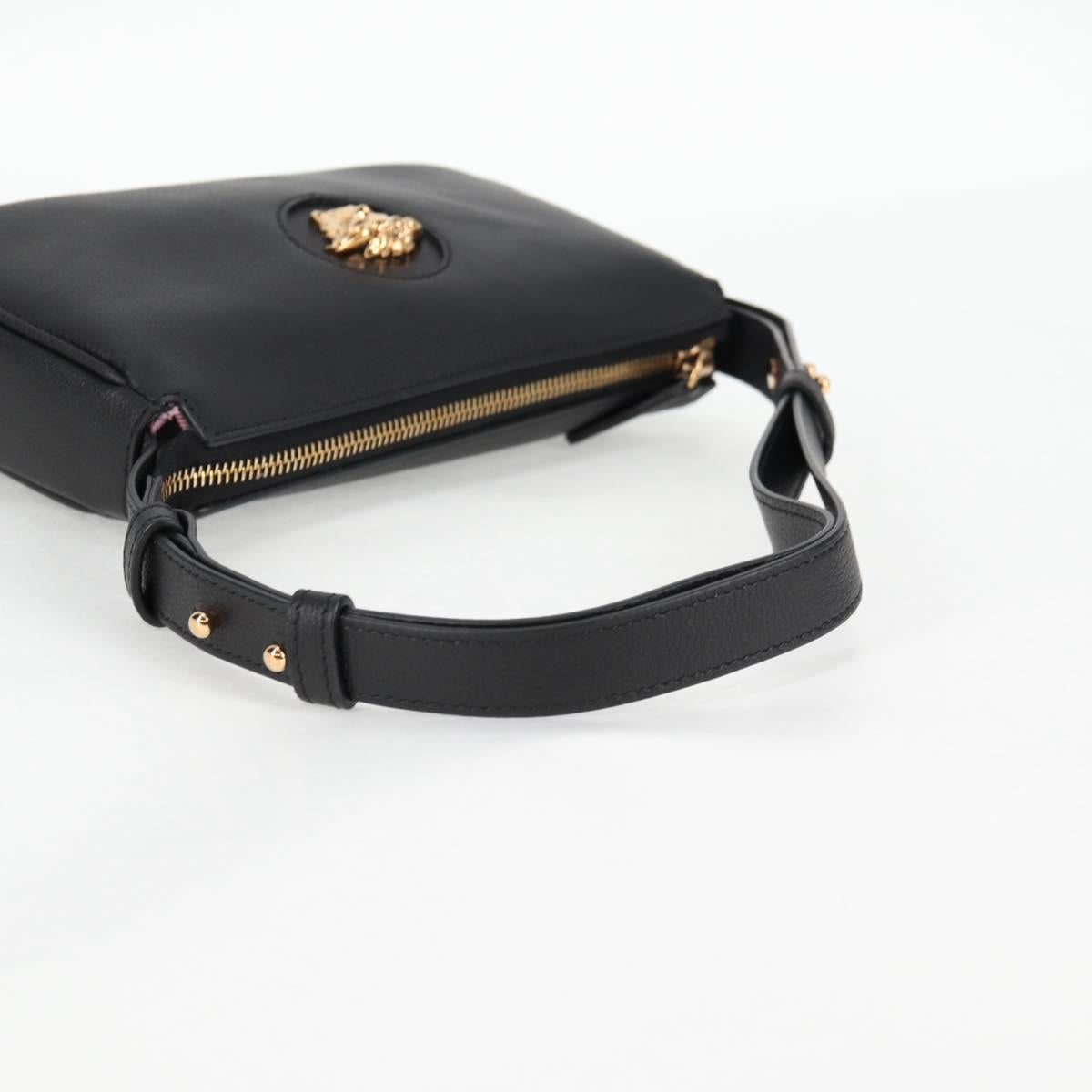 Versace Black Leather Medusa