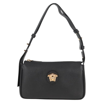 Versace Black Leather Medusa