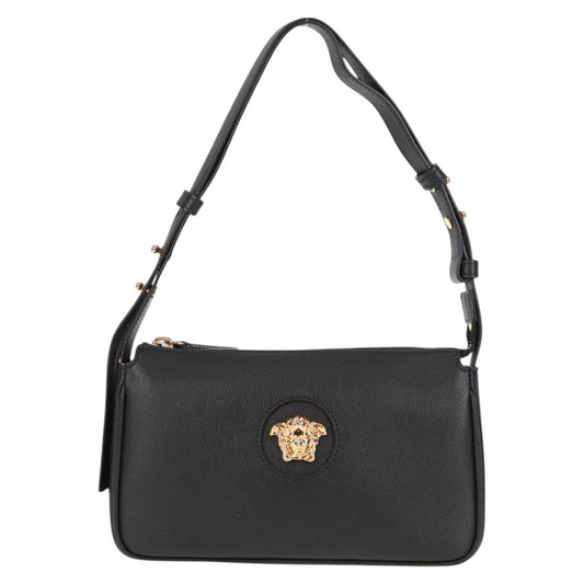 Versace Black Leather Medusa