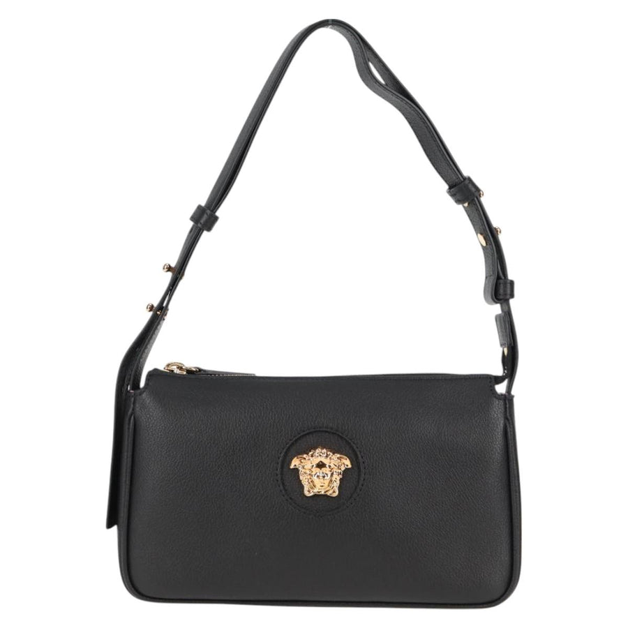 Versace Black Leather Medusa
