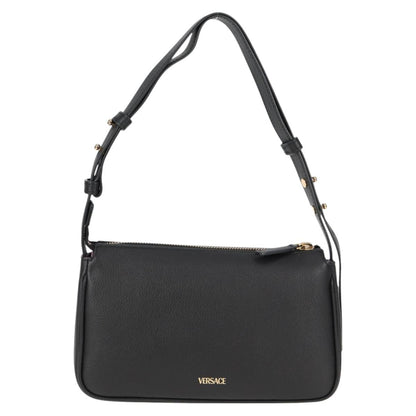 Versace Black Leather Medusa
