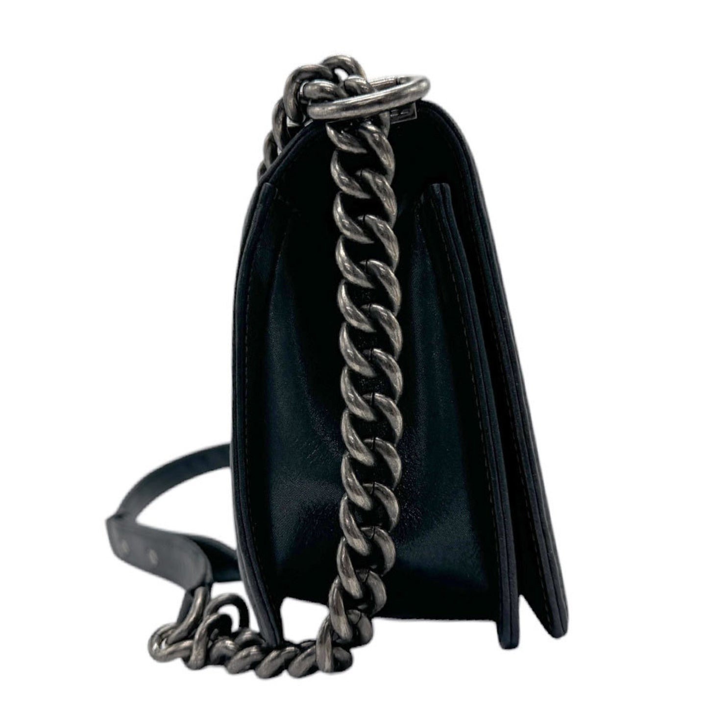Chanel Blue Leather Boy