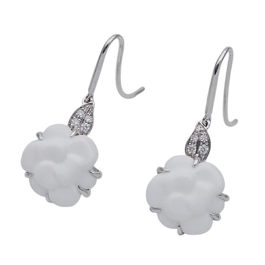 Chanel Silver White Gold Camellia