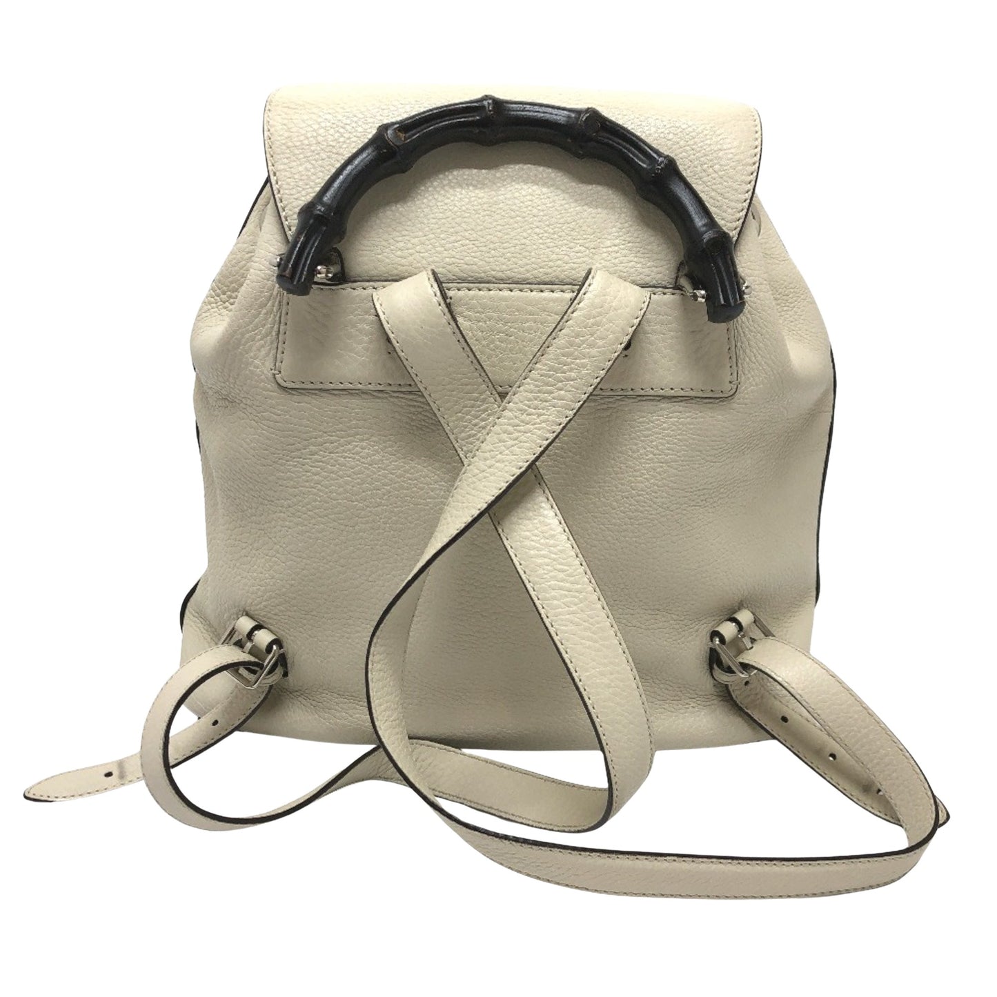 Gucci White Leather Backpack