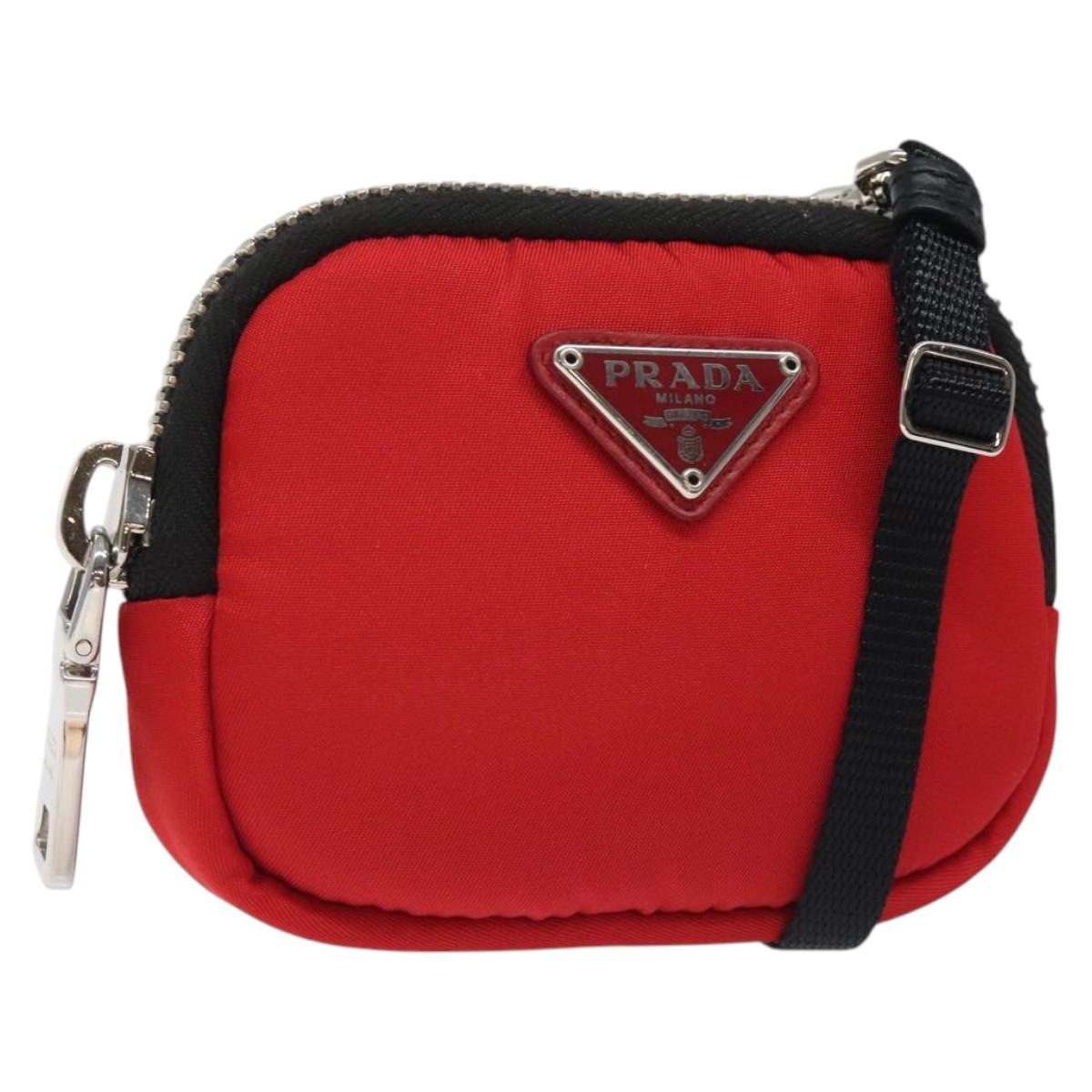 Prada Red Nylon Tessuto