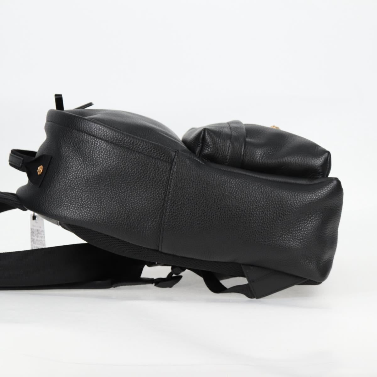 Versace Black Leather Medusa