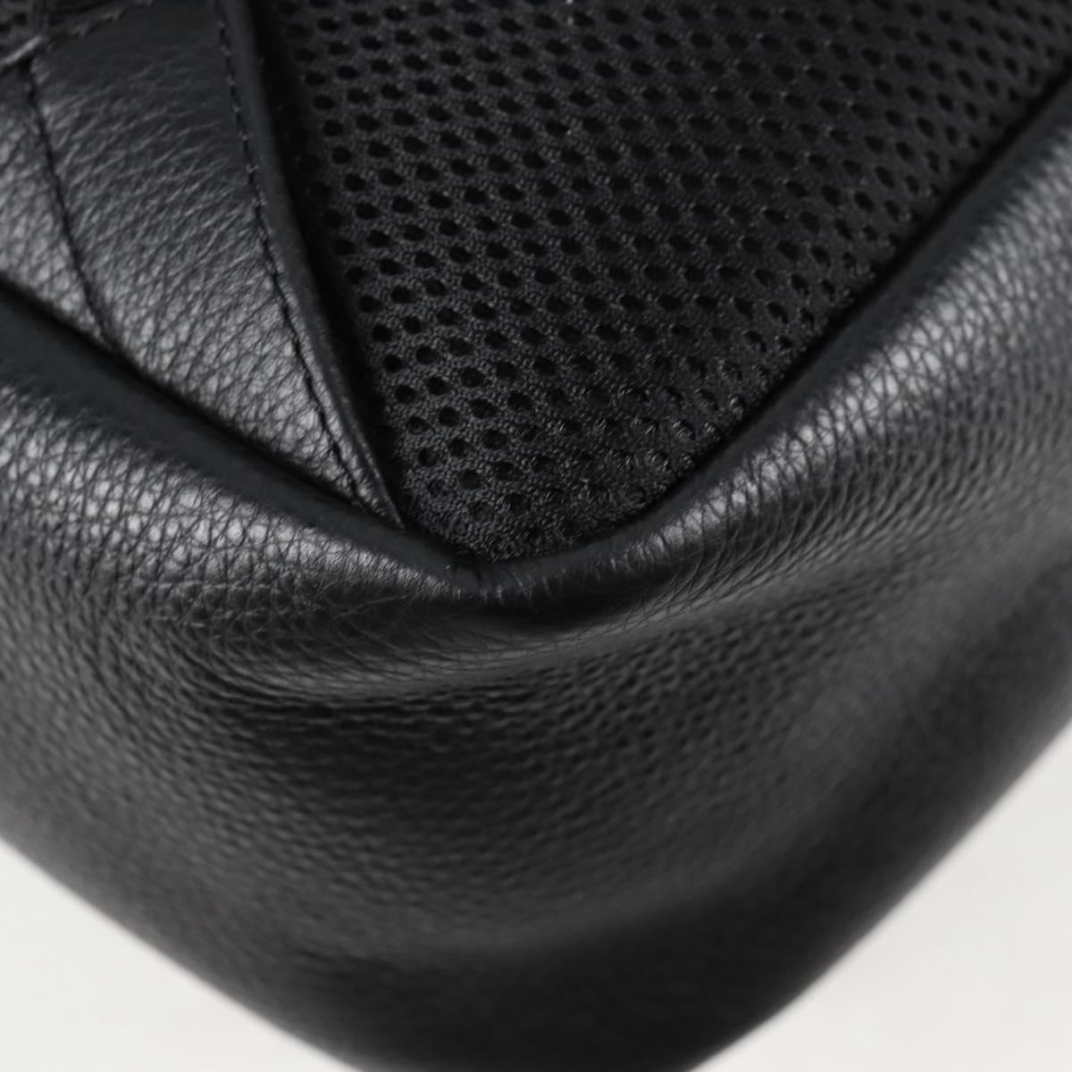 Versace Black Leather Medusa