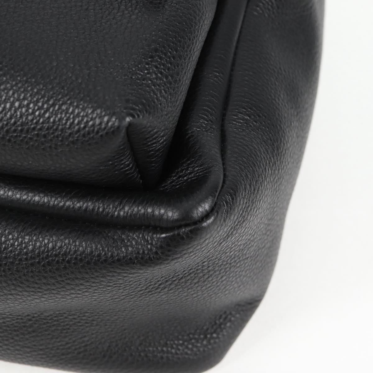 Versace Black Leather Medusa
