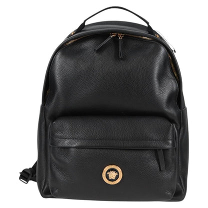 Versace Black Leather Medusa