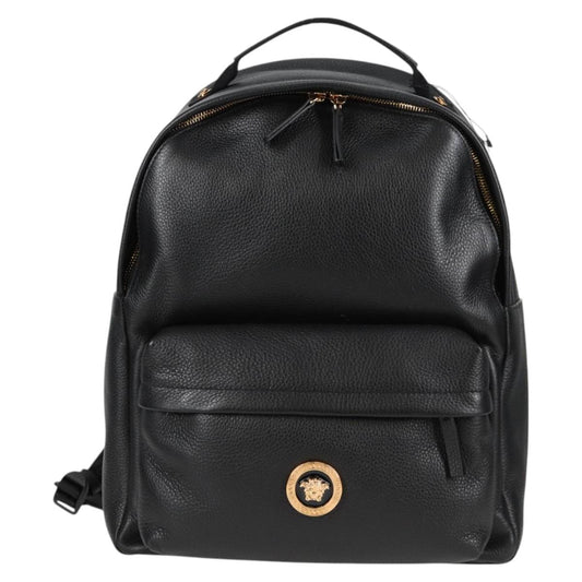 Versace Black Leather Medusa