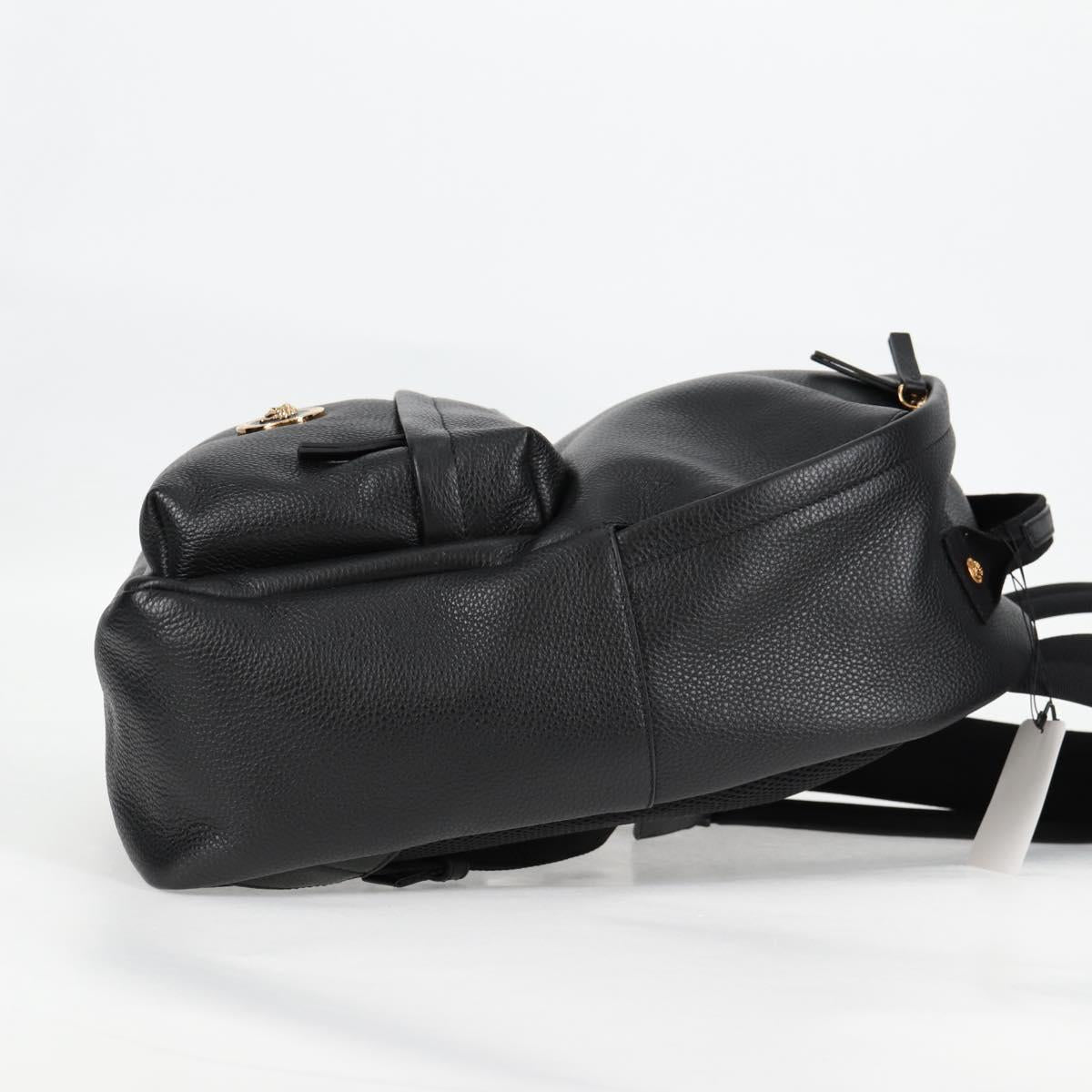 Versace Black Leather Medusa