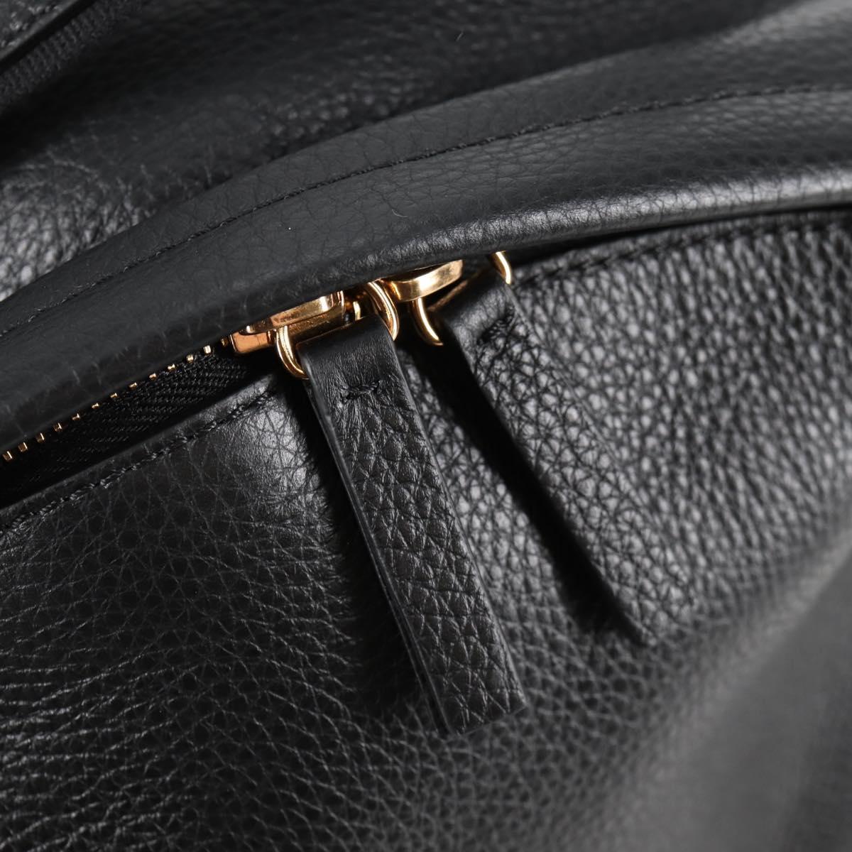 Versace Black Leather Medusa