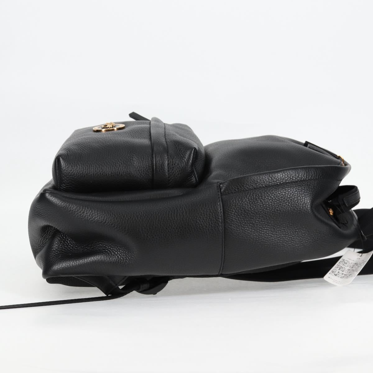 Versace Black Leather Medusa