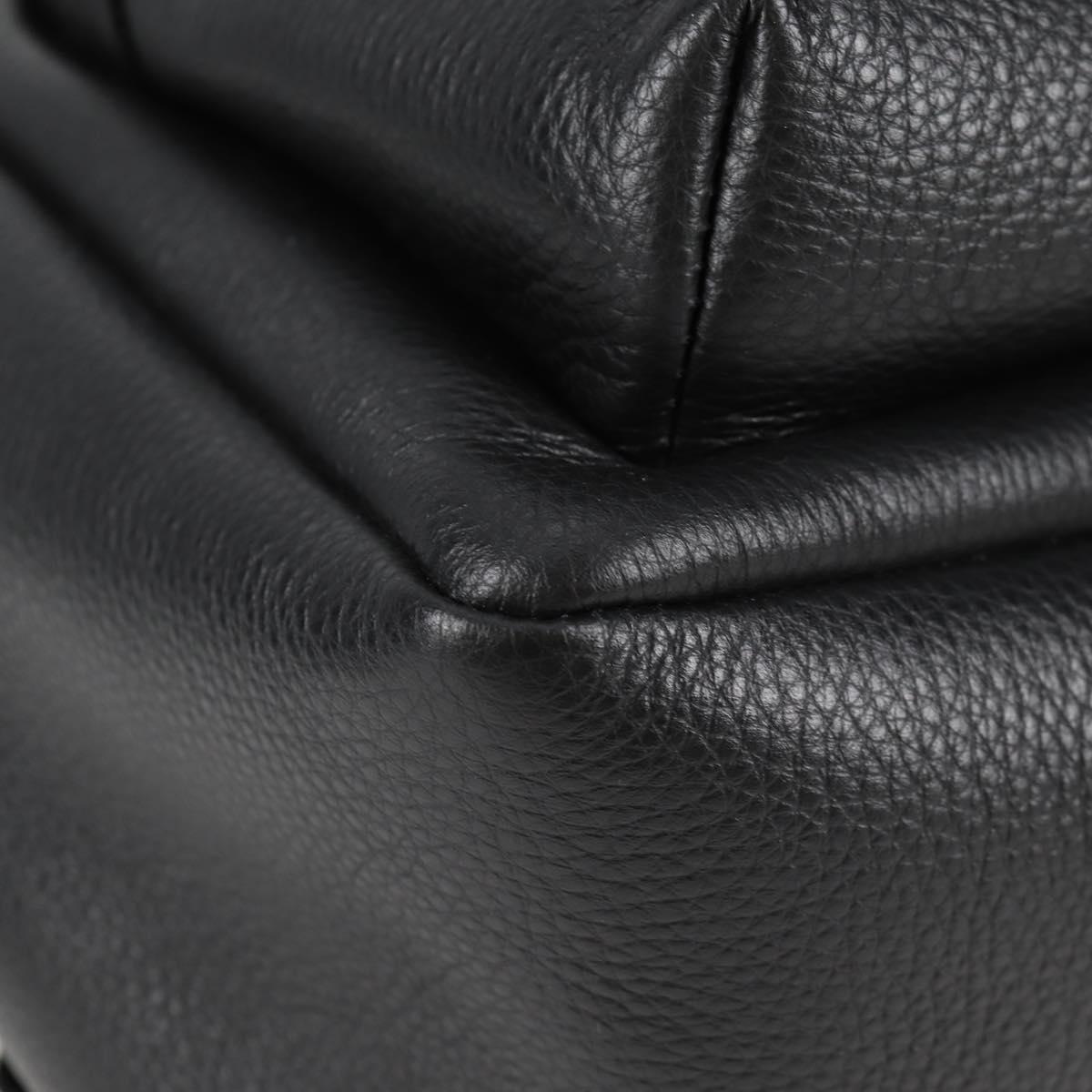 Versace Black Leather Medusa