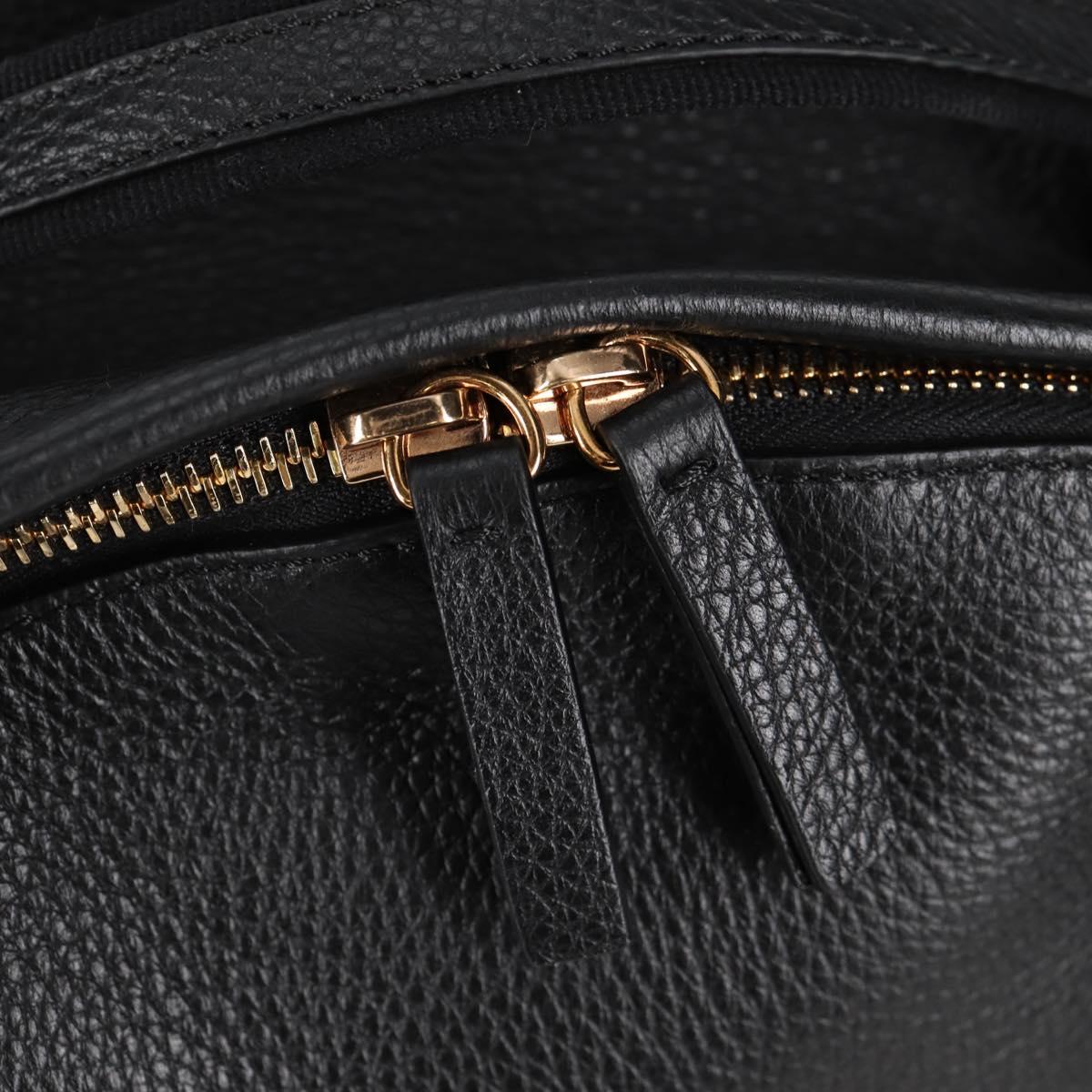 Versace Black Leather Medusa
