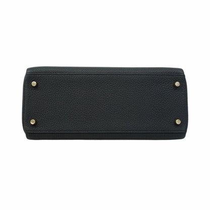 Hermès Black Leather Kelly 28
