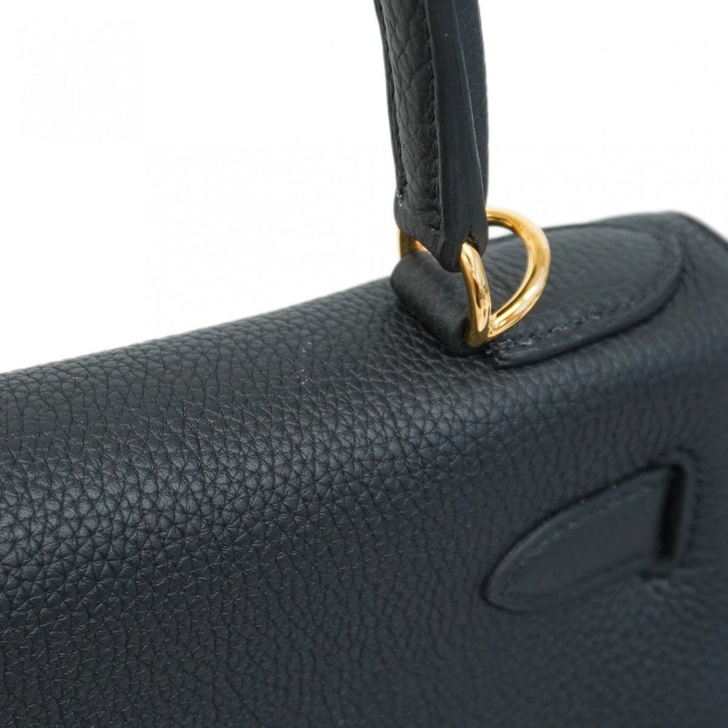 Hermès Black Leather Kelly 28