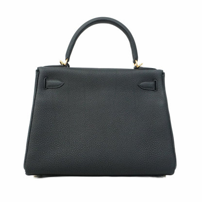 Hermès Black Leather Kelly 28
