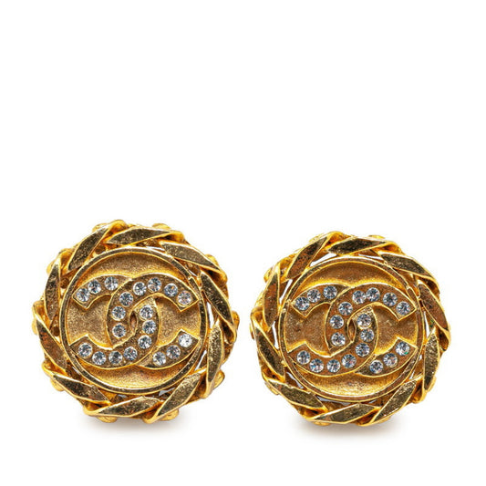 Chanel Gold Gold Plated Coco Mark