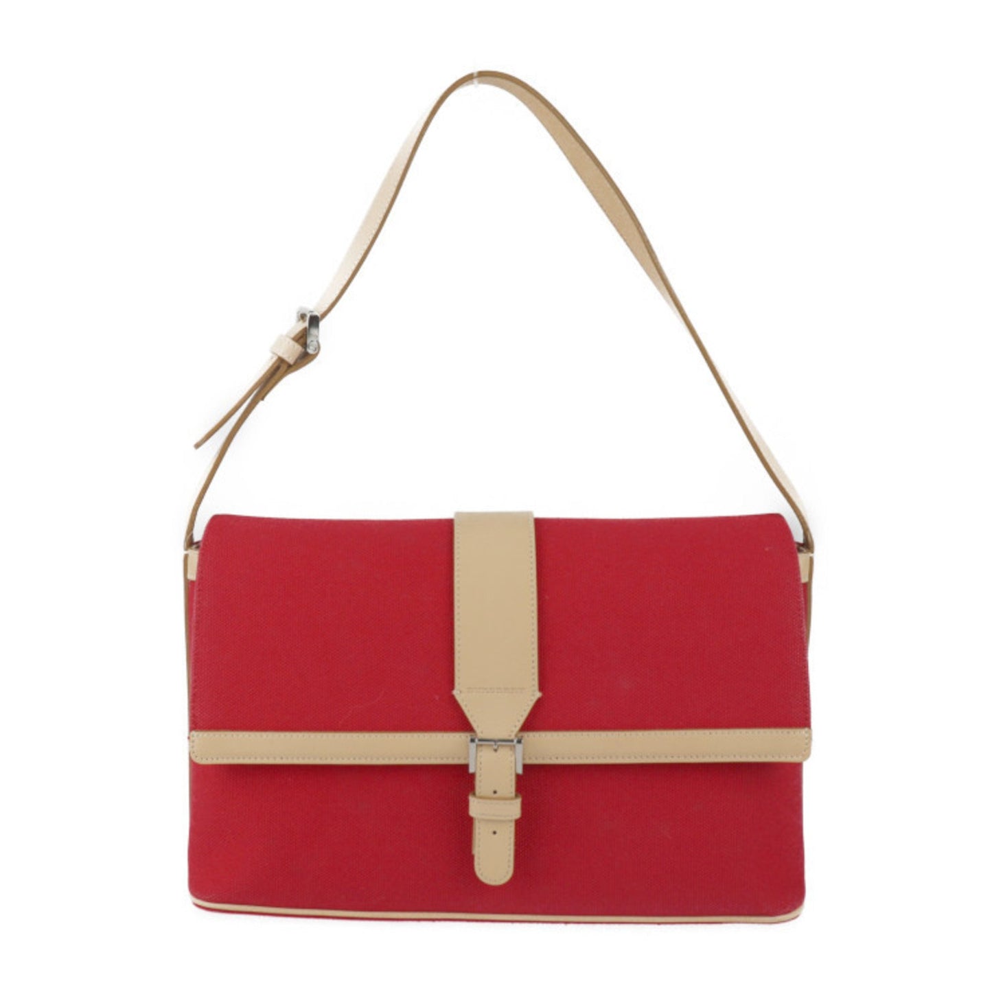 Burberry Red Canvas Shoulder