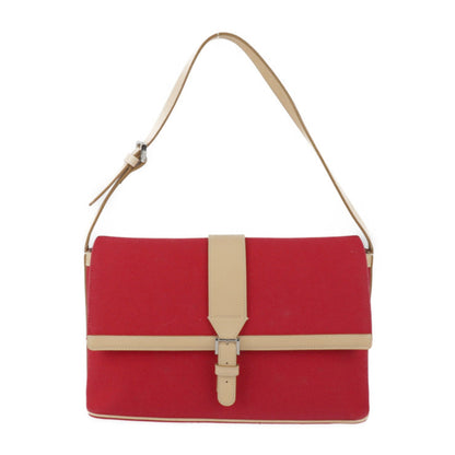 Burberry Red Canvas Shoulder