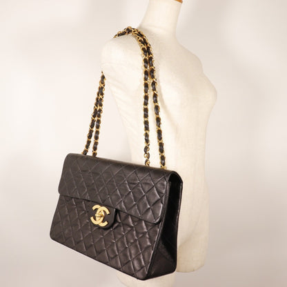 Chanel Black Leather Classic Flap