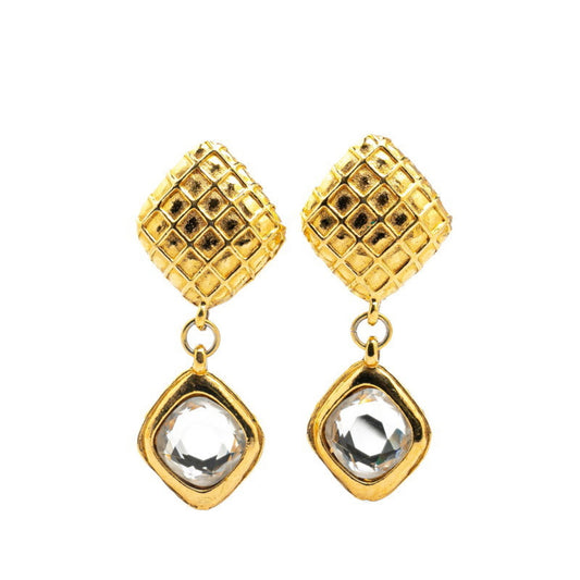 Chanel Gold Gold Plated Earring