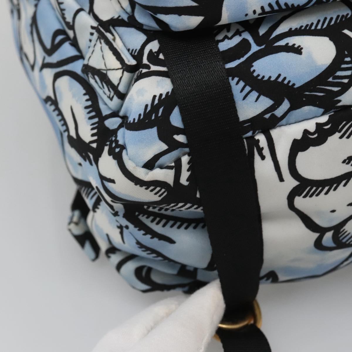 Fendi Blue Nylon Backpack