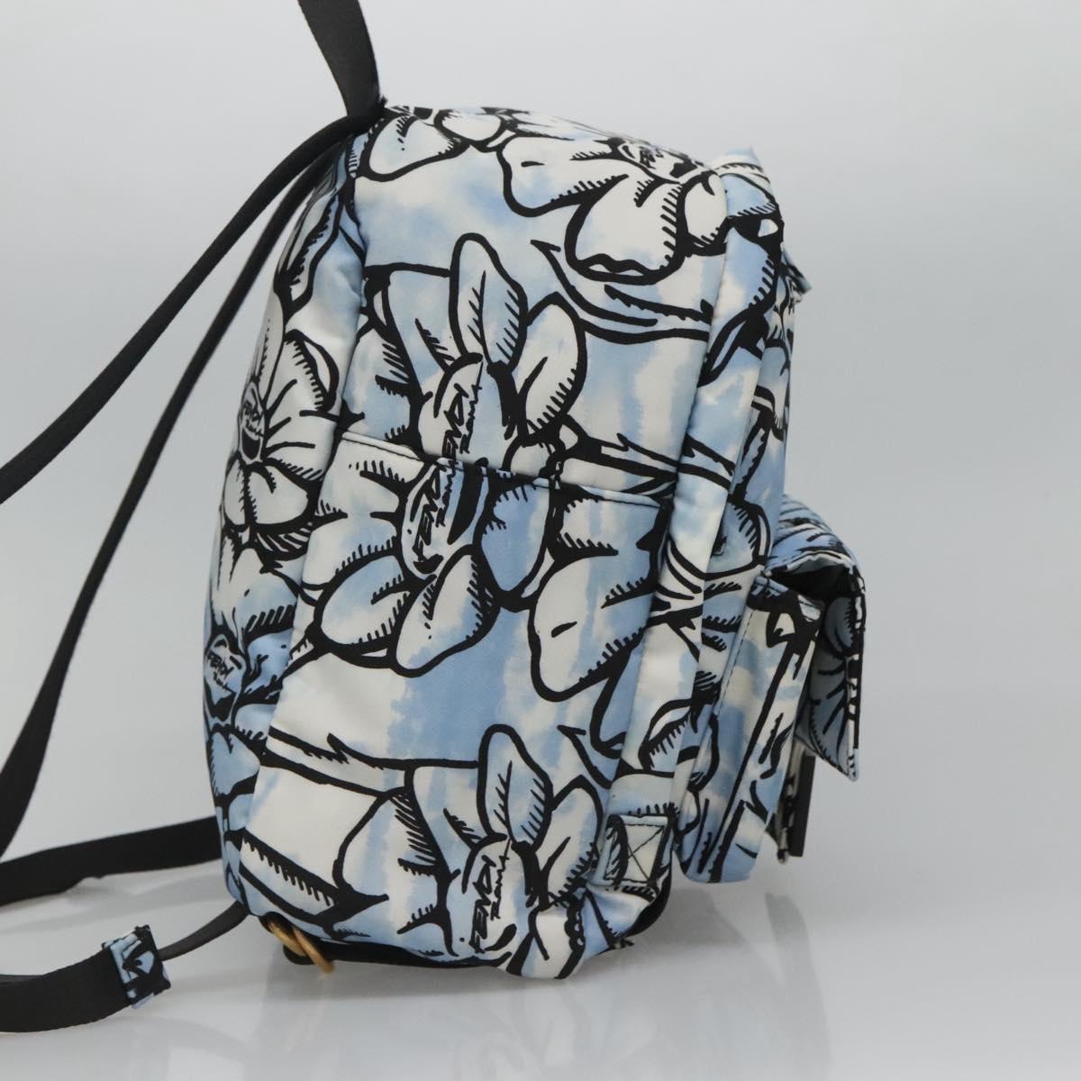 Fendi Blue Nylon Backpack