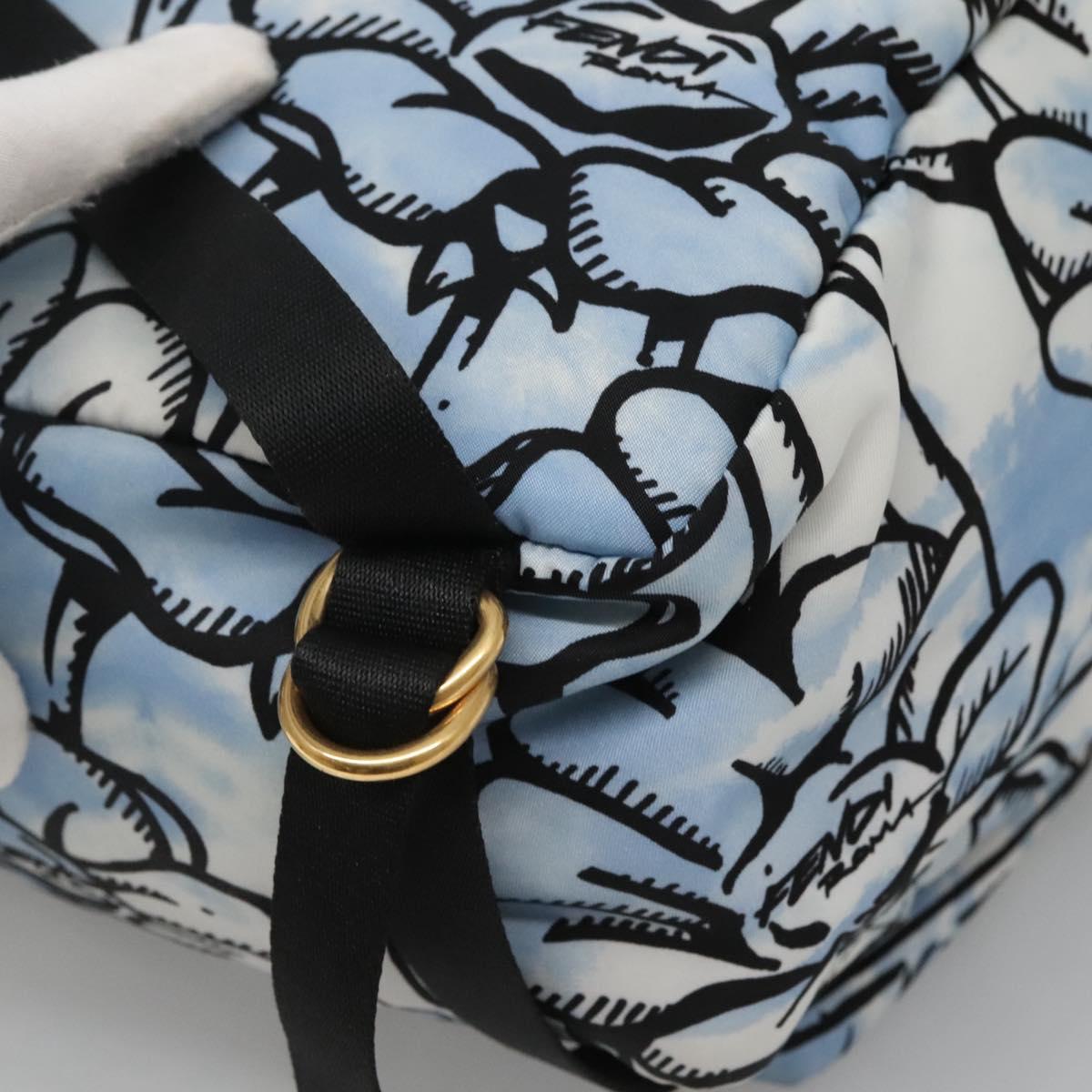 Fendi Blue Nylon Backpack
